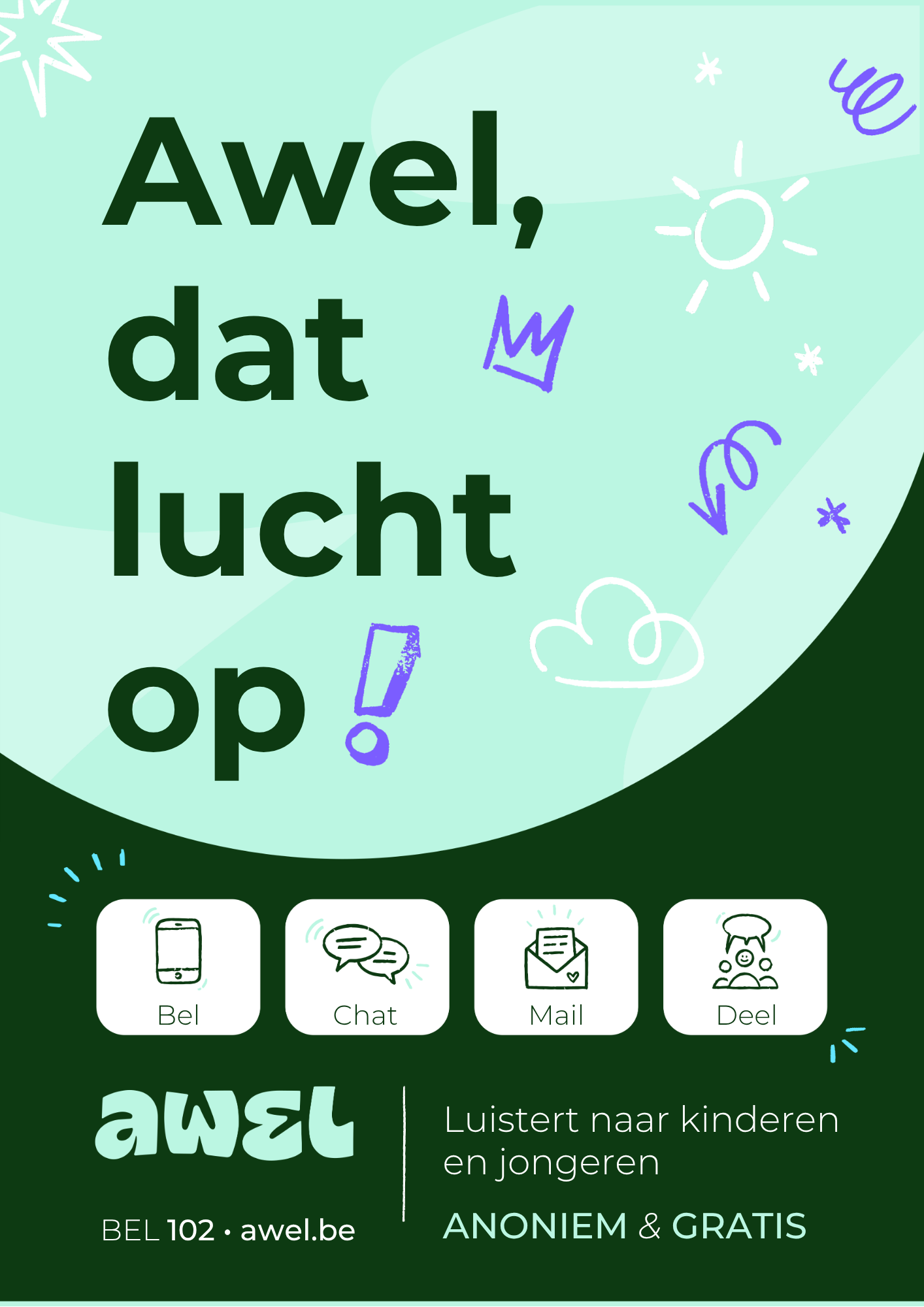 Awel, dat lucht op affiche